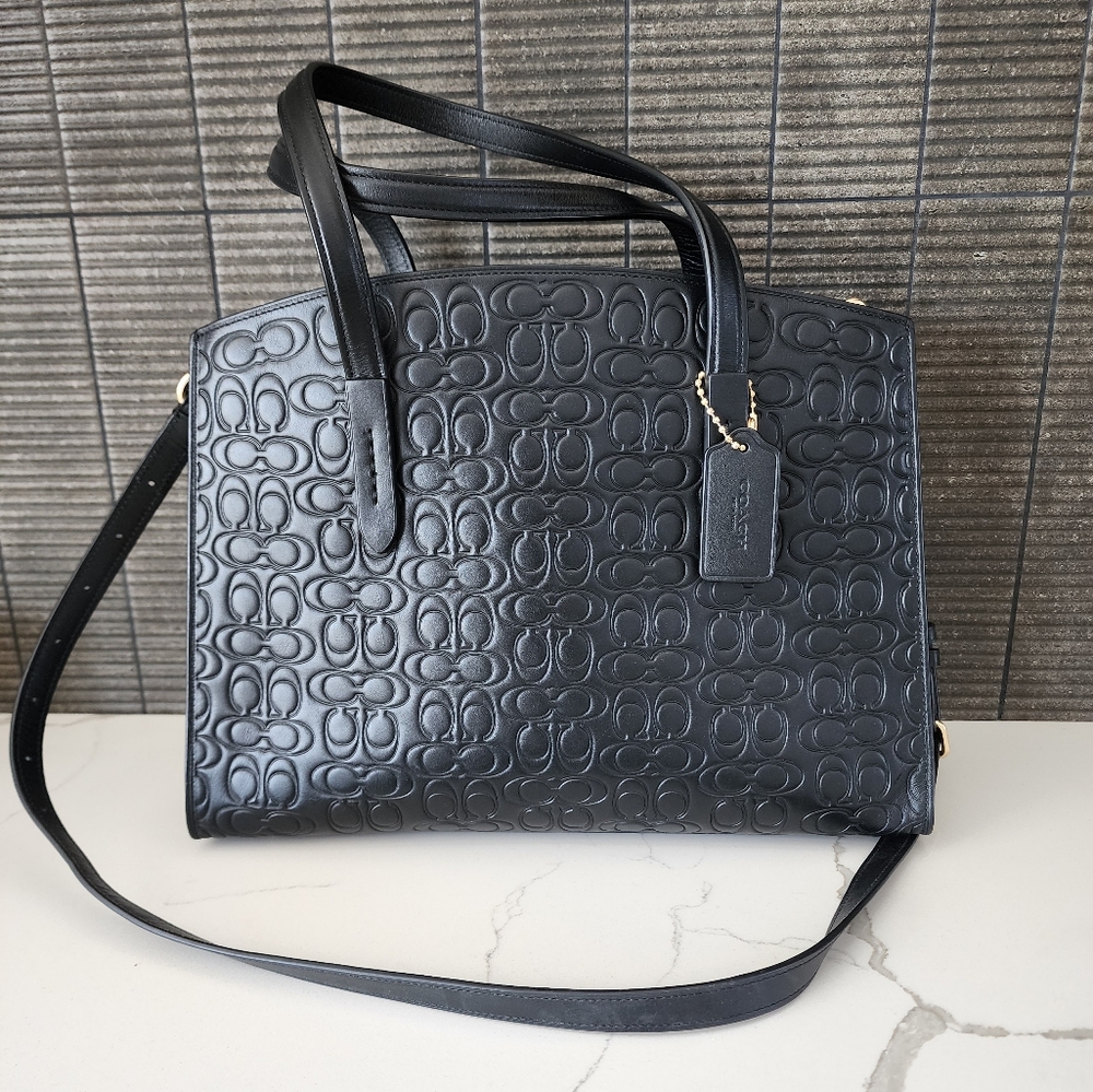 RARE Embossed Coach Handbag